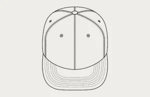 6 Panel Hat Illustration