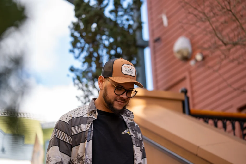 Man Wearing Custom Richardson Hat For Brands