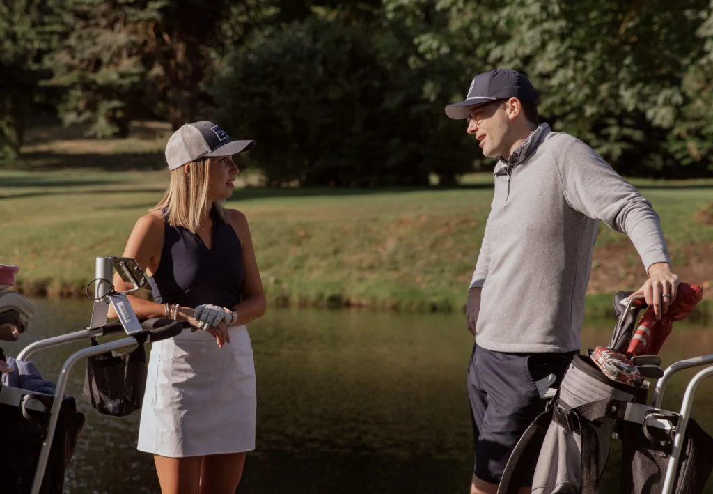 Golfers Wearing Richardson Hats With Logo