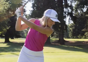 Golfer Wearing Custom Richardson Hat