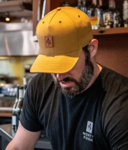 Man Wearing Custom Richardson 336 Burnside Hat
