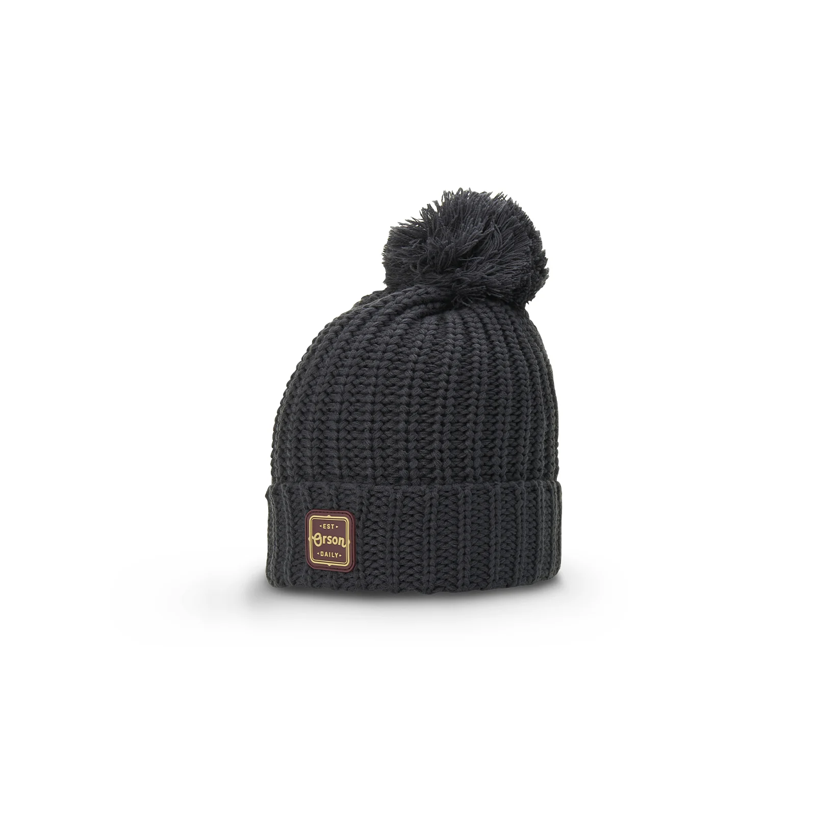 Richardson Custom 143 Chunk Cable Beanie with Cuff & Pom