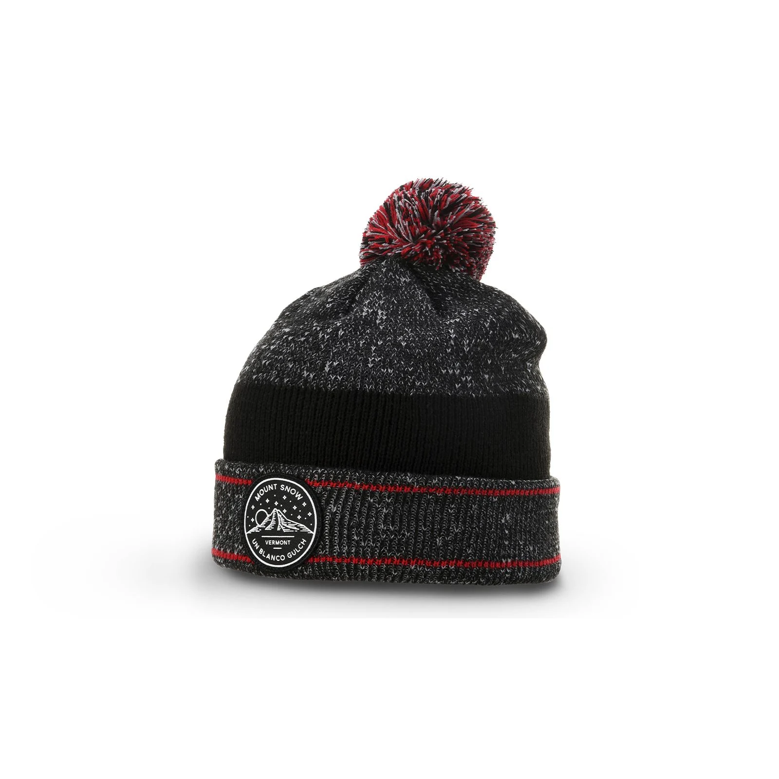 148 Heather Beanie with Cuff & Pom